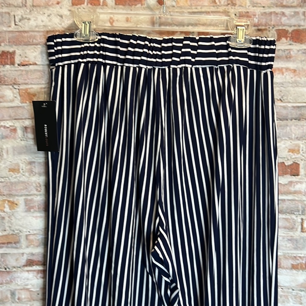 ROBERT LOUIS | PULL ON WIDE LEG STRIPED PANTS - Picture 3 of 7